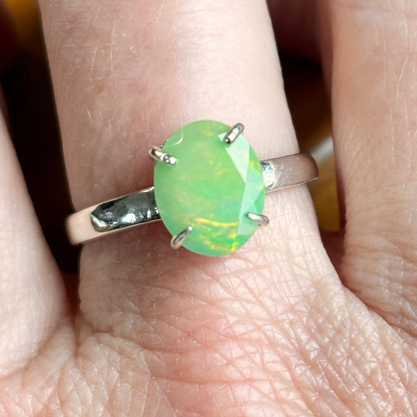 Green to the Max Ethiopian Opal Ring