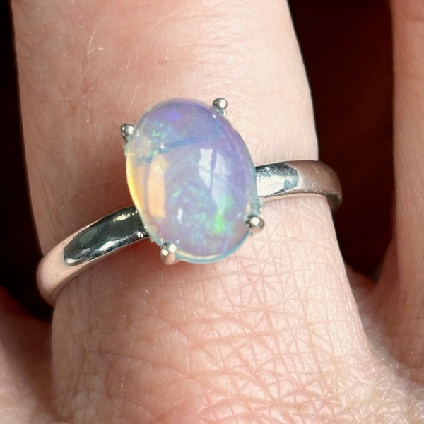 Let's Do Blue Ethiopian Opal Ring