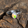 Size 9 Simply Stated Ethiopian Opal Sterling Silver Ring - Sheila Marie Opals