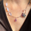 Mexican Lavender Love Opal Necklace