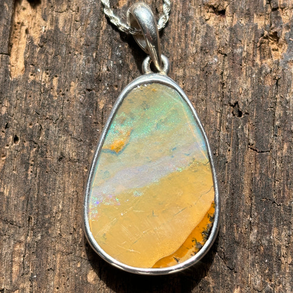 Layers of Day Boulder Opal Necklace