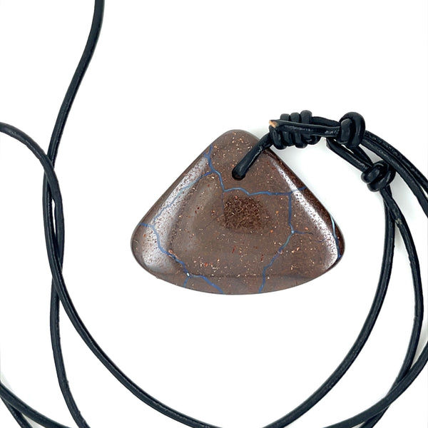 Chunk Boulder Opal on Cord - #5 - Sheila Marie Opals