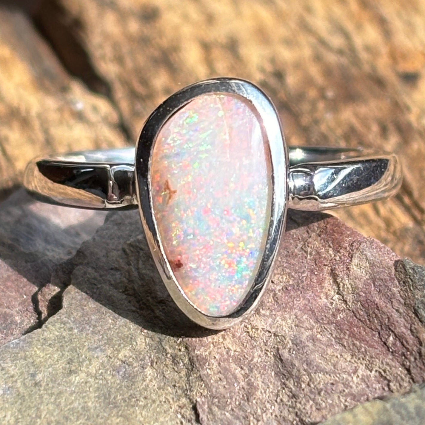 Pretty, Pink and Petite Opal Ring