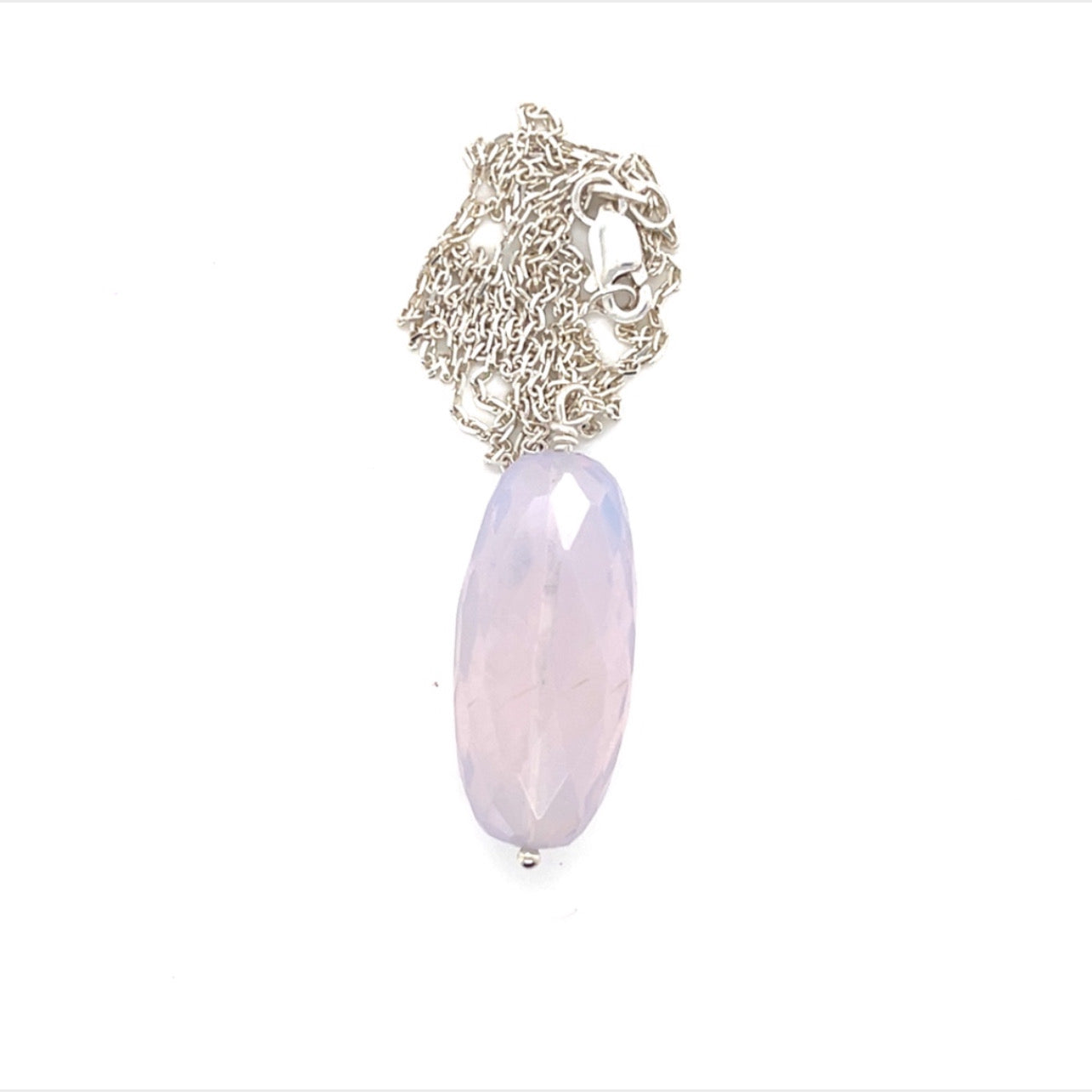 Mexican Lavender Opal Solitaire Necklace - Sheila Marie Opals