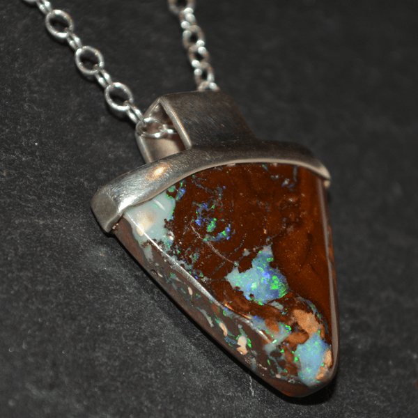 Triangular Beauty Opal Necklace - Sheila Marie Opals