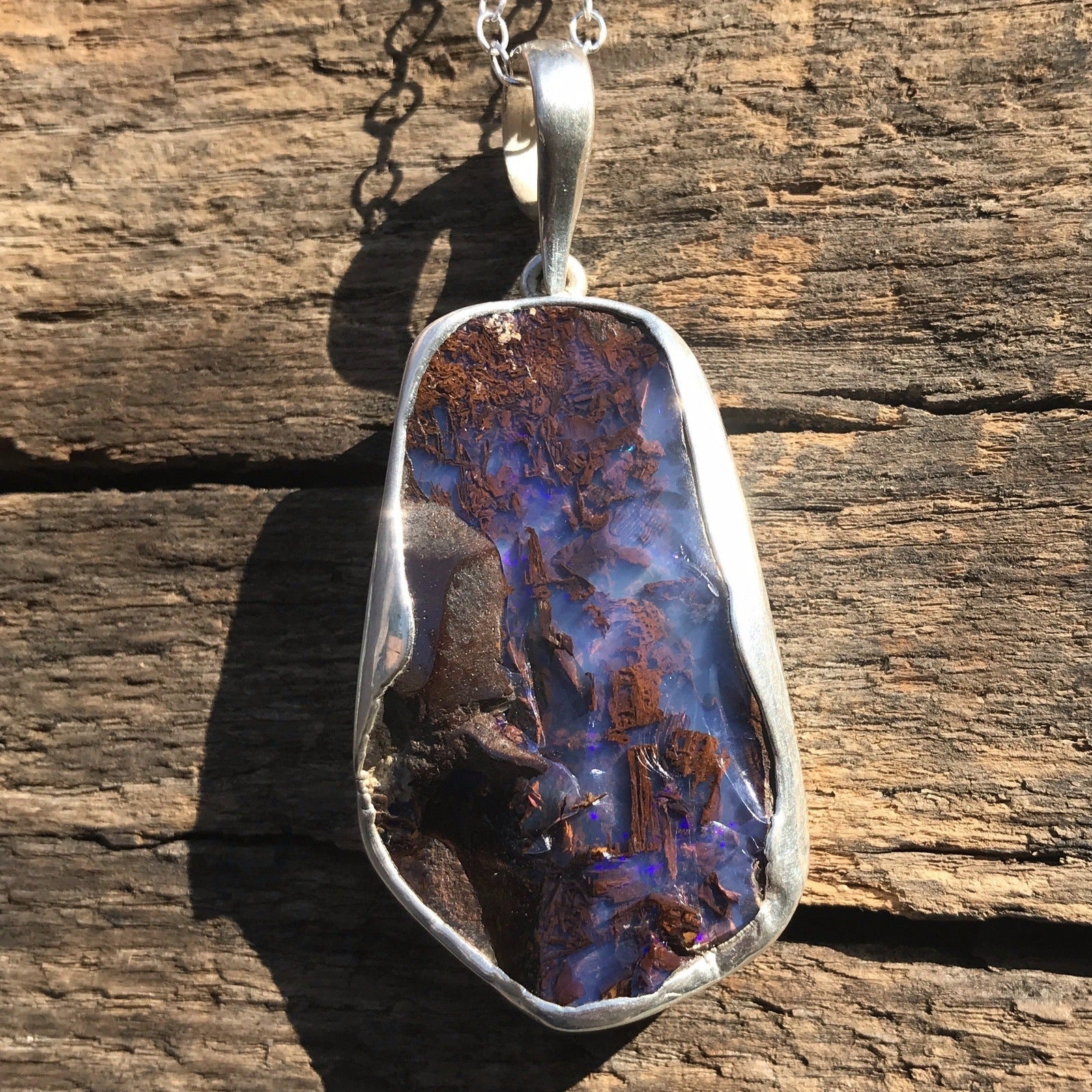 Pools of Blue Opal Necklace - Sheila Marie Opals