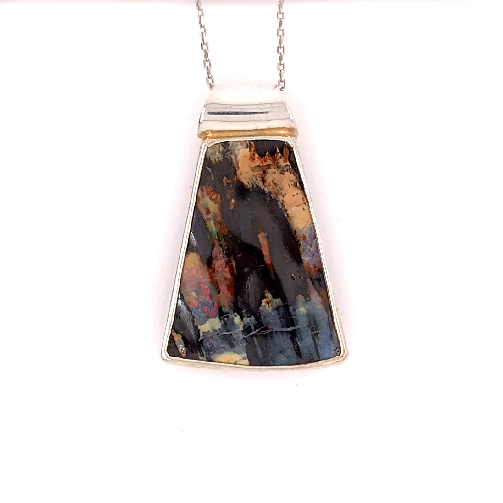 Not quite a Trapezoid Opal Necklace - Sheila Marie Opals