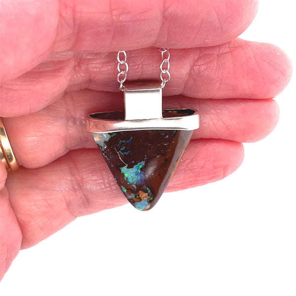 Triangular Beauty Opal Necklace - Sheila Marie Opals