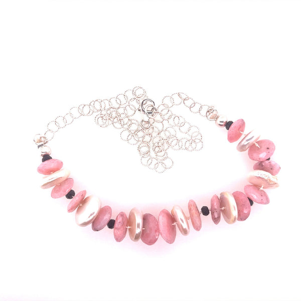 Pearly Opulent Pink Opal Necklace - Sheila Marie Opals