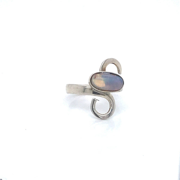 Any Angle Mexican Fire Opal  Ring - Sheila Marie Opals