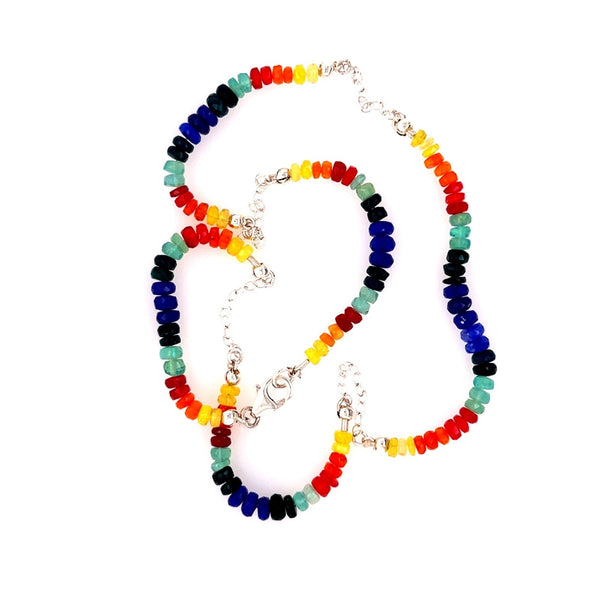 Rainbow’s Edge Ethiopian Opal Necklace - Sheila Marie Opals