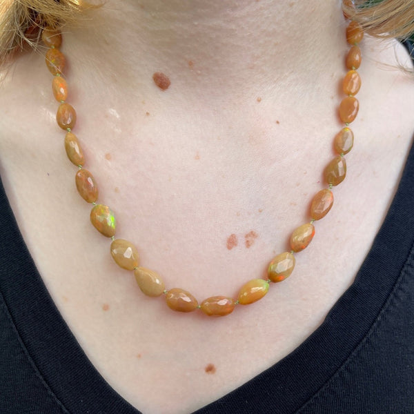 Soak Up The Sun Ethiopian Opal Necklace - Sheila Marie Opals