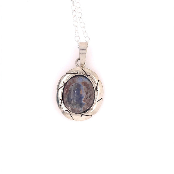 Fade to Blue Mexican Opal Necklace - Sheila Marie Opals