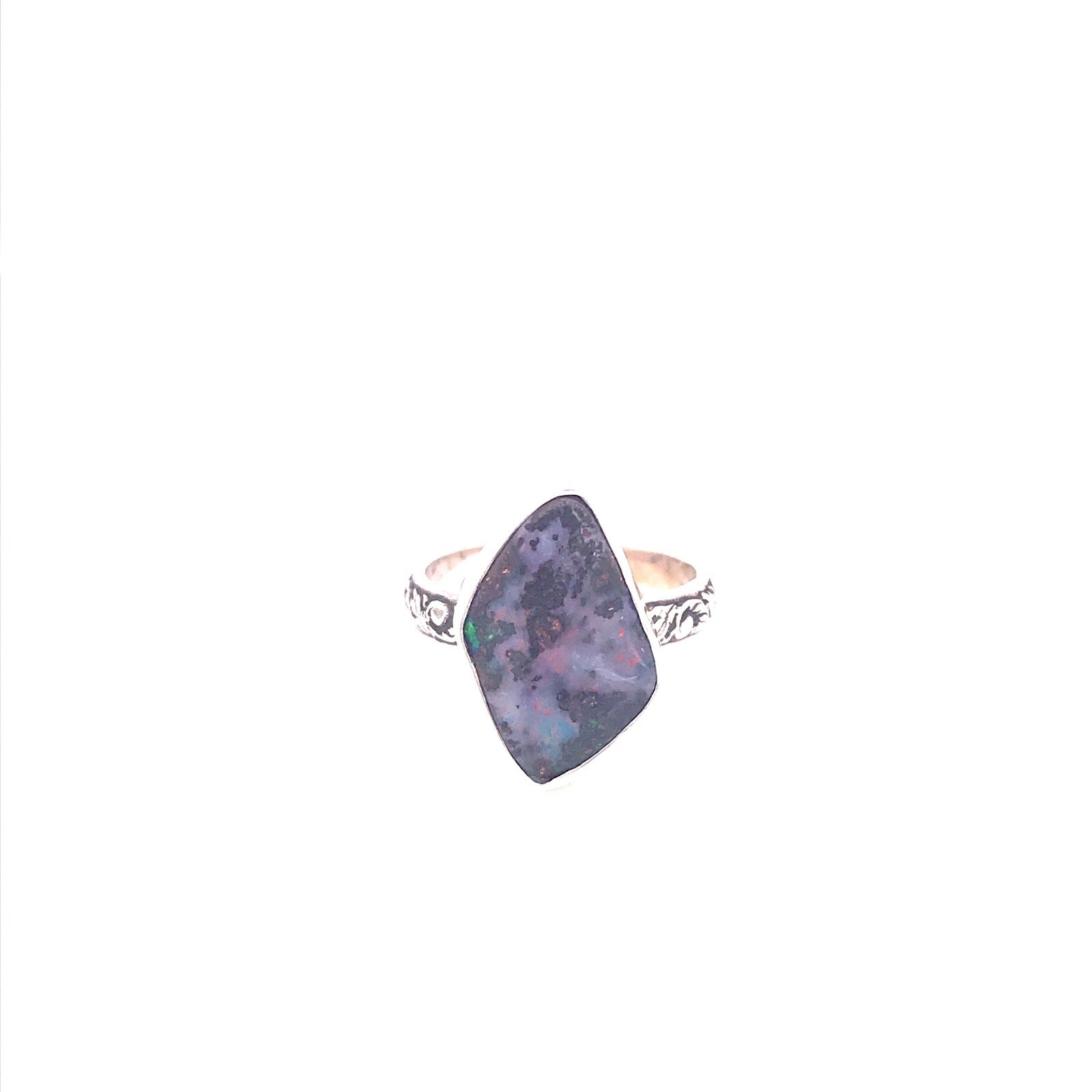 Feel the Pink Boulder Opal Ring - Sheila Marie Opals