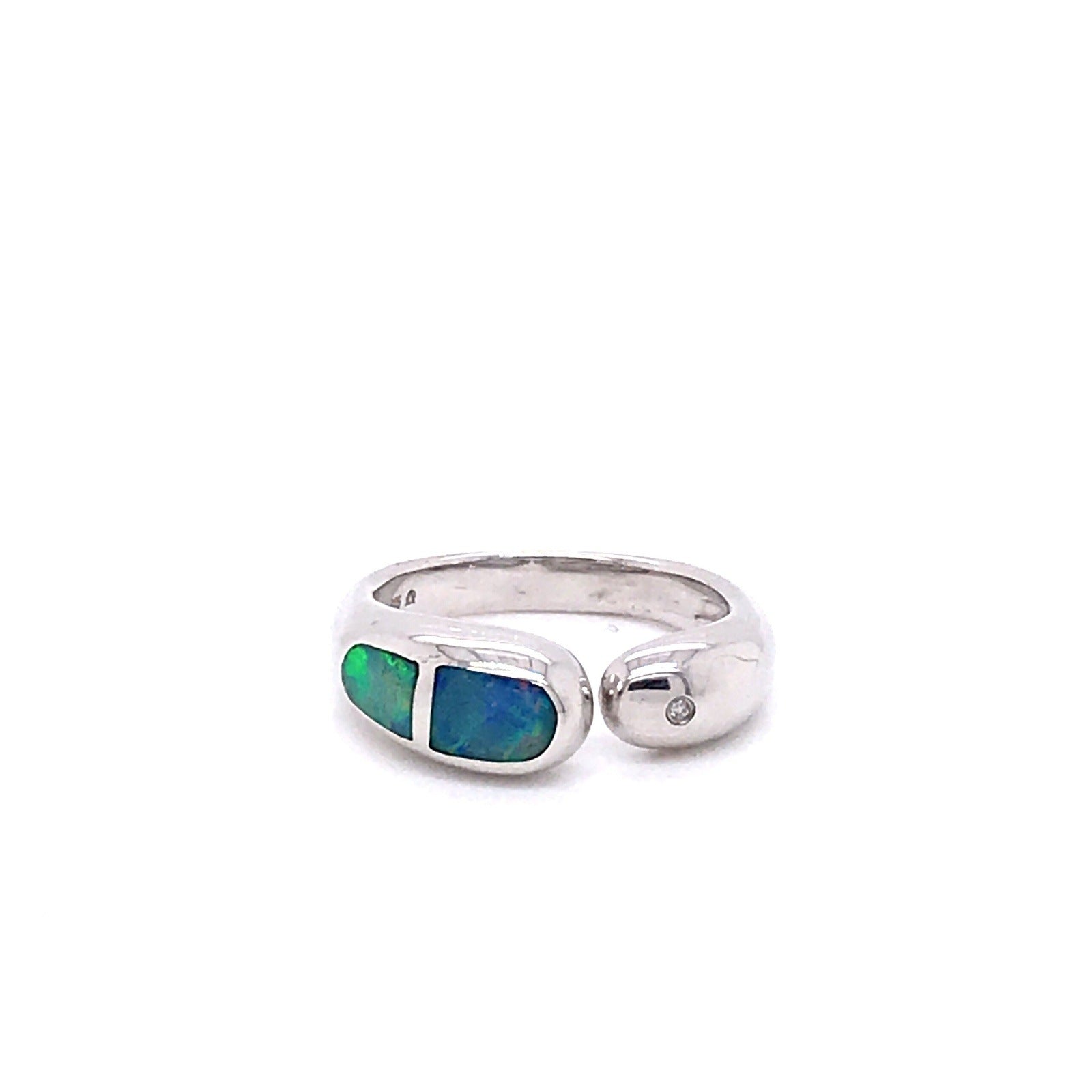Nice and Smooth Australian Opal Ring - Sheila Marie Opals
