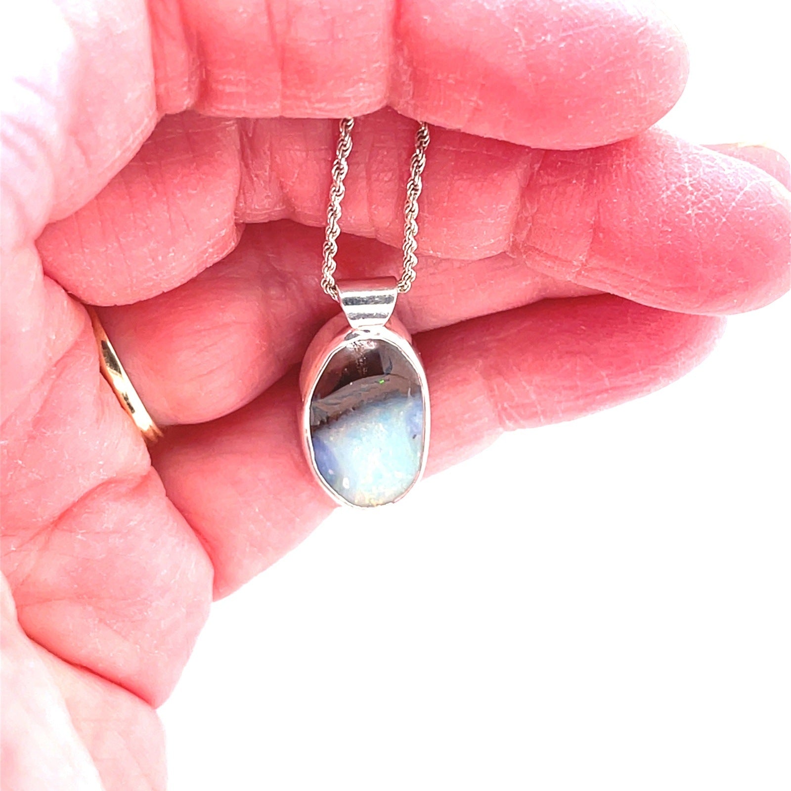 You Can Have Both Australian Boulder Opal Necklace - Sheila Marie Opals