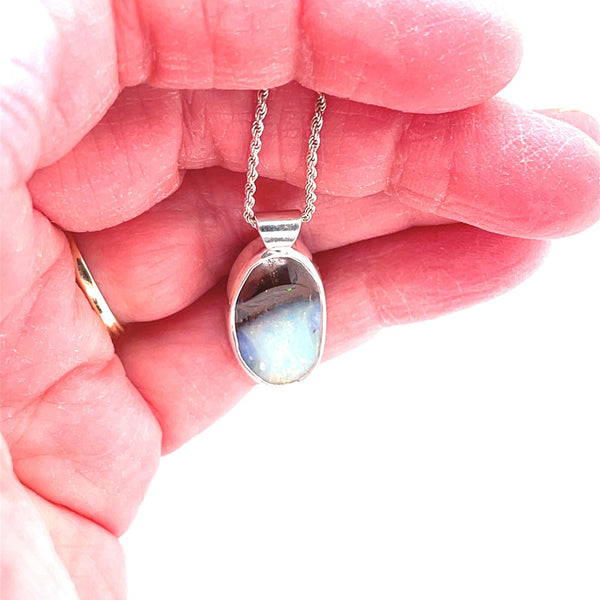 You Can Have Both Australian Boulder Opal Necklace - Sheila Marie Opals