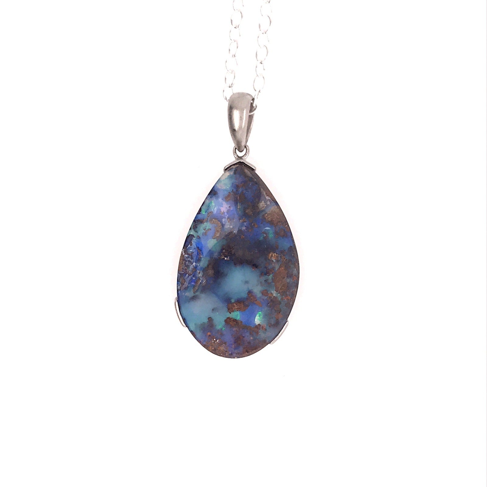 Bring Out the Blue Opal Necklace - Sheila Marie Opals